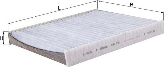 KNECHT LAK 816 - Фільтр, повітря у внутрішній простір autozip.com.ua