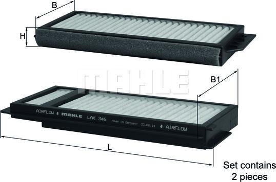 KNECHT LAK 346/S - Фільтр, повітря у внутрішній простір autozip.com.ua