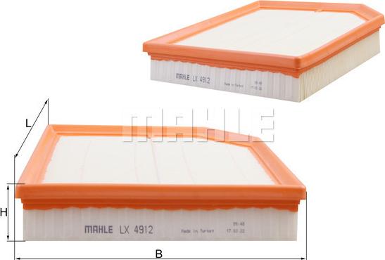 KNECHT LX 4912 - Повітряний фільтр autozip.com.ua