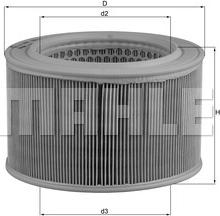 KNECHT LX 446 - Повітряний фільтр autozip.com.ua