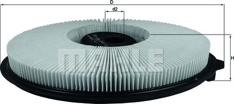 KNECHT LX 544 - Повітряний фільтр autozip.com.ua