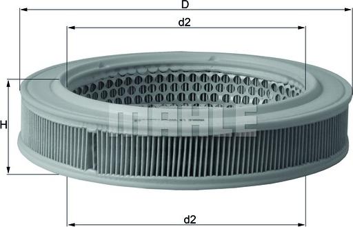 KNECHT LX 552 - Повітряний фільтр autozip.com.ua