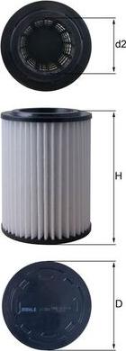 KNECHT LX 5363 - Повітряний фільтр autozip.com.ua