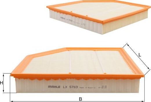 KNECHT LX 5783 - Повітряний фільтр autozip.com.ua