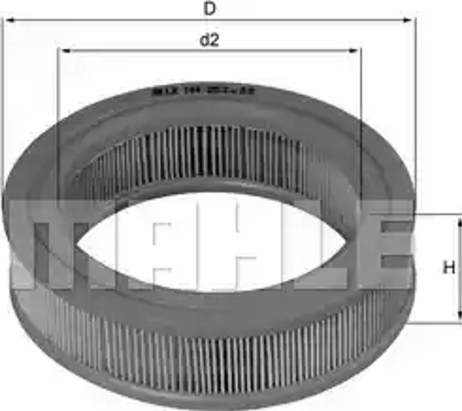 KNECHT LX 144 - Повітряний фільтр autozip.com.ua