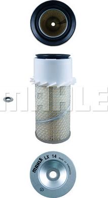 KNECHT LX 14 - Повітряний фільтр autozip.com.ua
