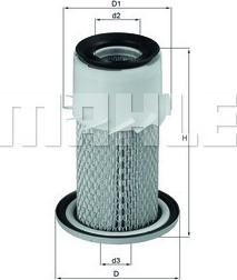 KNECHT LX 1669 - Повітряний фільтр autozip.com.ua