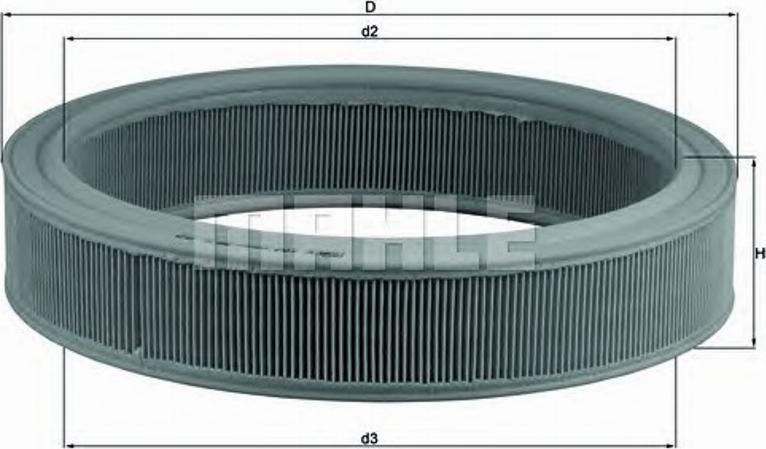 KNECHT LX 104 - Повітряний фільтр autozip.com.ua