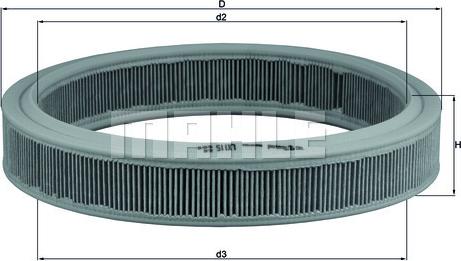 KNECHT LX 115 - Повітряний фільтр autozip.com.ua