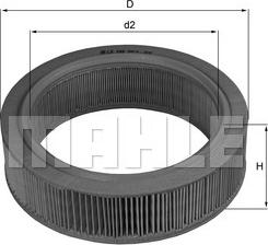 KNECHT LX 184 - Повітряний фільтр autozip.com.ua