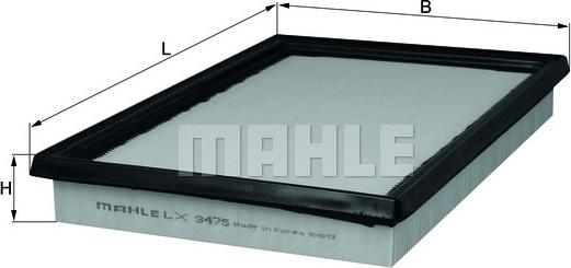 KNECHT LX 3475 - Повітряний фільтр autozip.com.ua