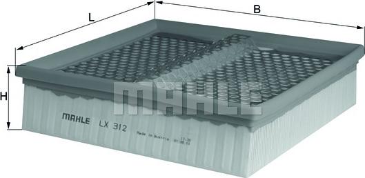 KNECHT LX 312 - Повітряний фільтр autozip.com.ua