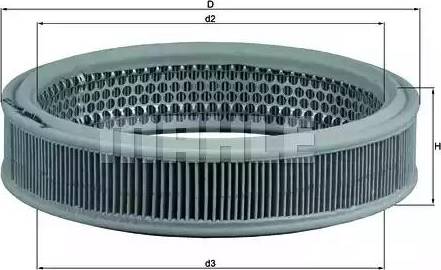 KNECHT LX 215 - Повітряний фільтр autozip.com.ua