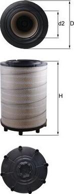 KNECHT LX 2839 - Повітряний фільтр autozip.com.ua