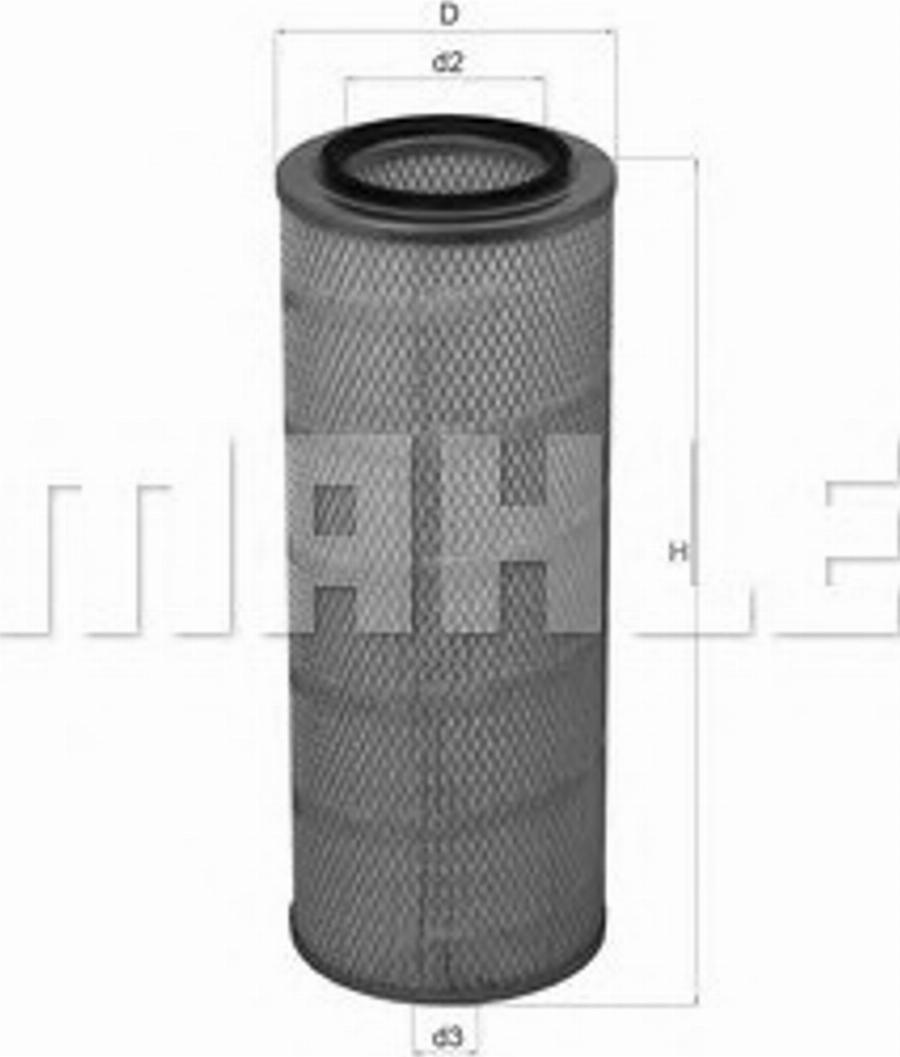 KNECHT LX 762 - Повітряний фільтр autozip.com.ua