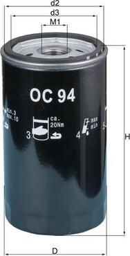 KNECHT OC 94 - Масляний фільтр autozip.com.ua