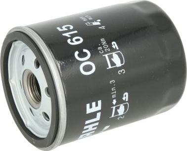 KNECHT OC 615 - Масляний фільтр autozip.com.ua