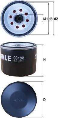 KNECHT OC 1565 - Масляний фільтр autozip.com.ua