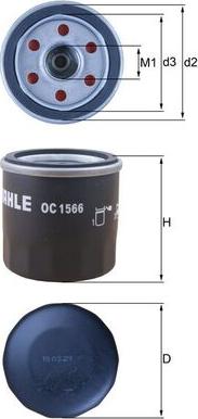 KNECHT OC1566 - Масляний фільтр autozip.com.ua