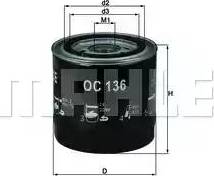 KNECHT OC136 - Масляний фільтр autozip.com.ua