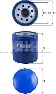 KNECHT OC 1268/8 - Масляний фільтр autozip.com.ua