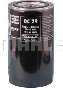 MAHLE OC 29 - Масляний фільтр autozip.com.ua