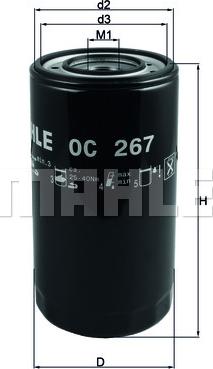 KNECHT OC 267 - Масляний фільтр autozip.com.ua