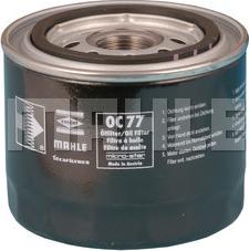 MAHLE OC 77 - Масляний фільтр autozip.com.ua