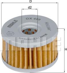 KNECHT OX 409 - Масляний фільтр autozip.com.ua