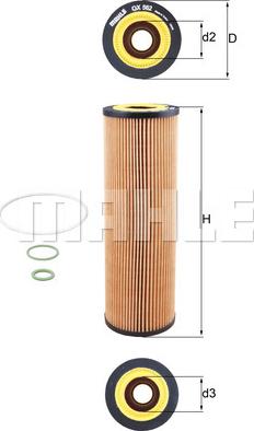 KNECHT OX 562D - Масляний фільтр autozip.com.ua