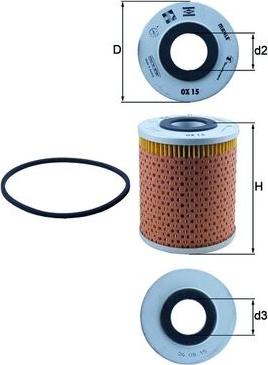 KNECHT OX 15D - Масляний фільтр autozip.com.ua