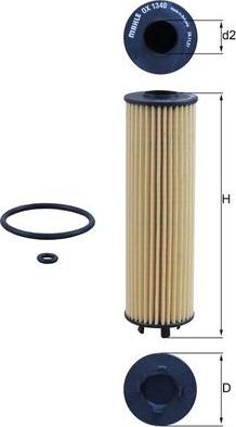 KNECHT OX1340D - Масляний фільтр autozip.com.ua