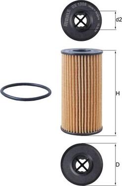 KNECHT OX 1308D - Масляний фільтр autozip.com.ua