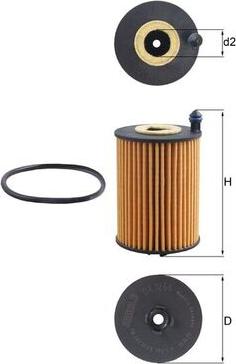 KNECHT OX 1266D - Масляний фільтр autozip.com.ua