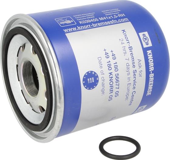 KNORR-BREMSE K 039455 - Патрон осушувача повітря, пневматична система autozip.com.ua