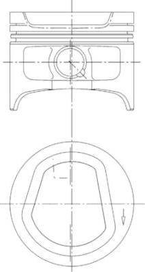 Kolbenschmidt 94553600 - Поршень autozip.com.ua