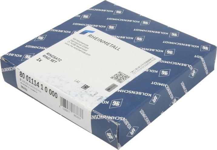 Kolbenschmidt 800111410000 - Комплект поршневих кілець autozip.com.ua