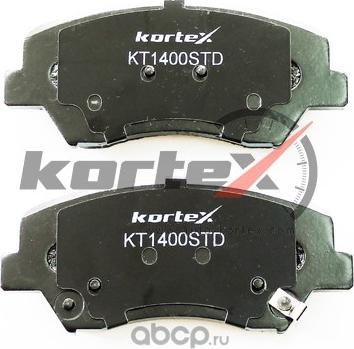 Kortex KT1400STD - Гальмівні колодки, дискові гальма autozip.com.ua