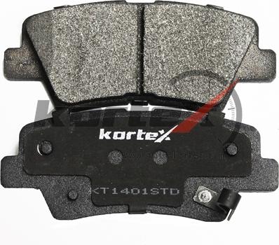 Kortex KT1401STD - Гальмівні колодки, дискові гальма autozip.com.ua