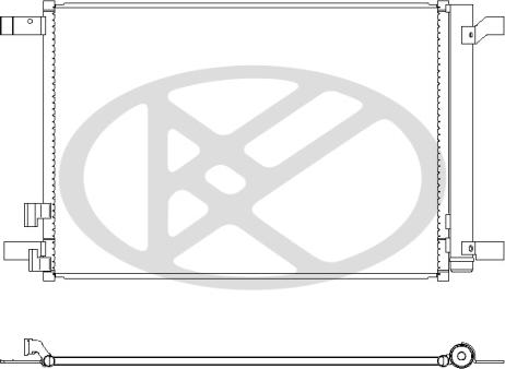 KOYORAD CD441008 - Конденсатор, кондиціонер autozip.com.ua