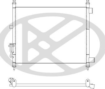 KOYORAD CD020567 - Конденсатор, кондиціонер autozip.com.ua