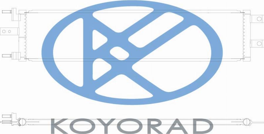 KOYORAD CD821565 - Конденсатор, кондиціонер autozip.com.ua