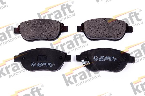 KRAFT AUTOMOTIVE 6001699 - Гальмівні колодки, дискові гальма autozip.com.ua