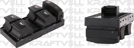 KRAFTVOLL 04050036 - Вимикач, стеклолод'емнік autozip.com.ua