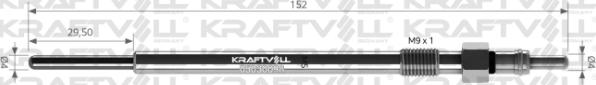 KRAFTVOLL 05030098 - Свічка розжарювання autozip.com.ua