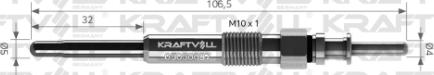 KRAFTVOLL 05030097 - Свічка розжарювання autozip.com.ua