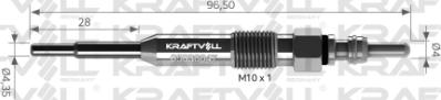 KRAFTVOLL 05030047 - Свічка розжарювання autozip.com.ua