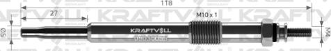 KRAFTVOLL 05030055 - Свічка розжарювання autozip.com.ua