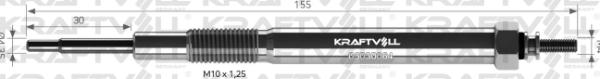 KRAFTVOLL 05030064 - Свічка розжарювання autozip.com.ua