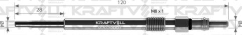 KRAFTVOLL 05030001 - Свічка розжарювання autozip.com.ua